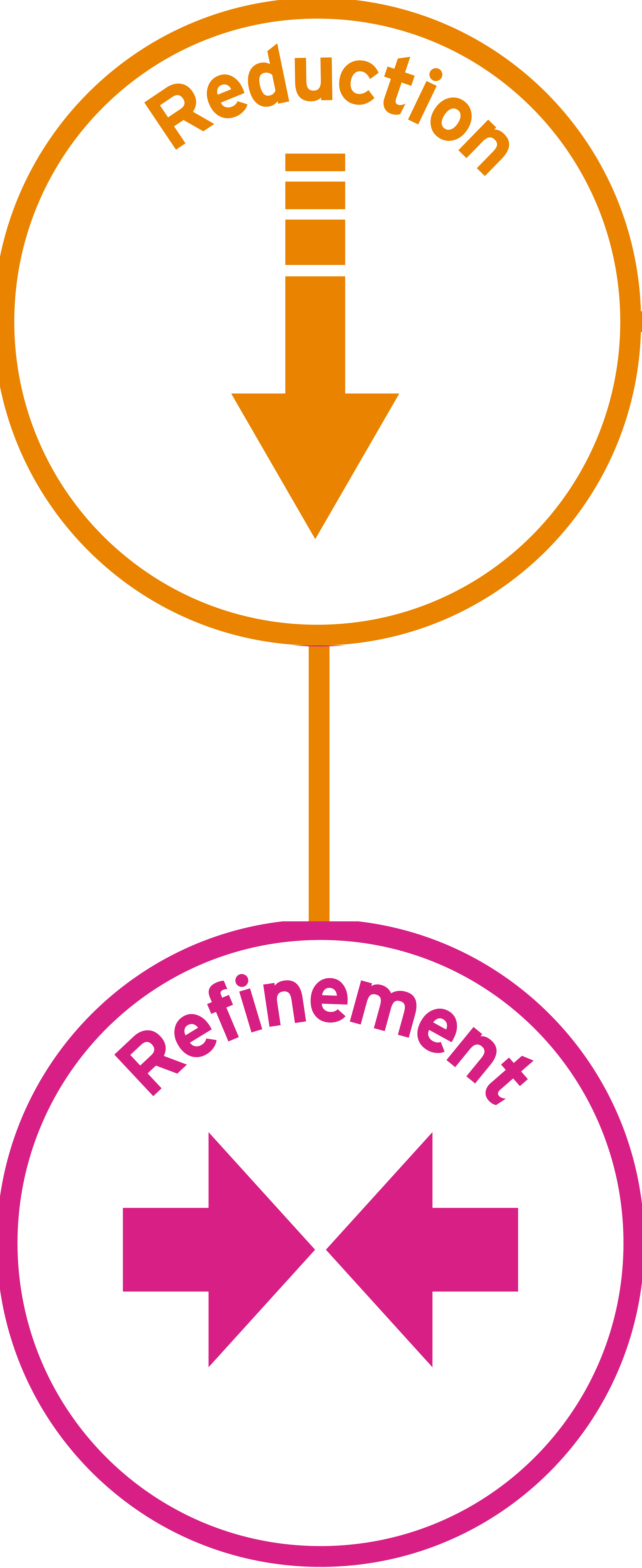 Reduction and refinement icon